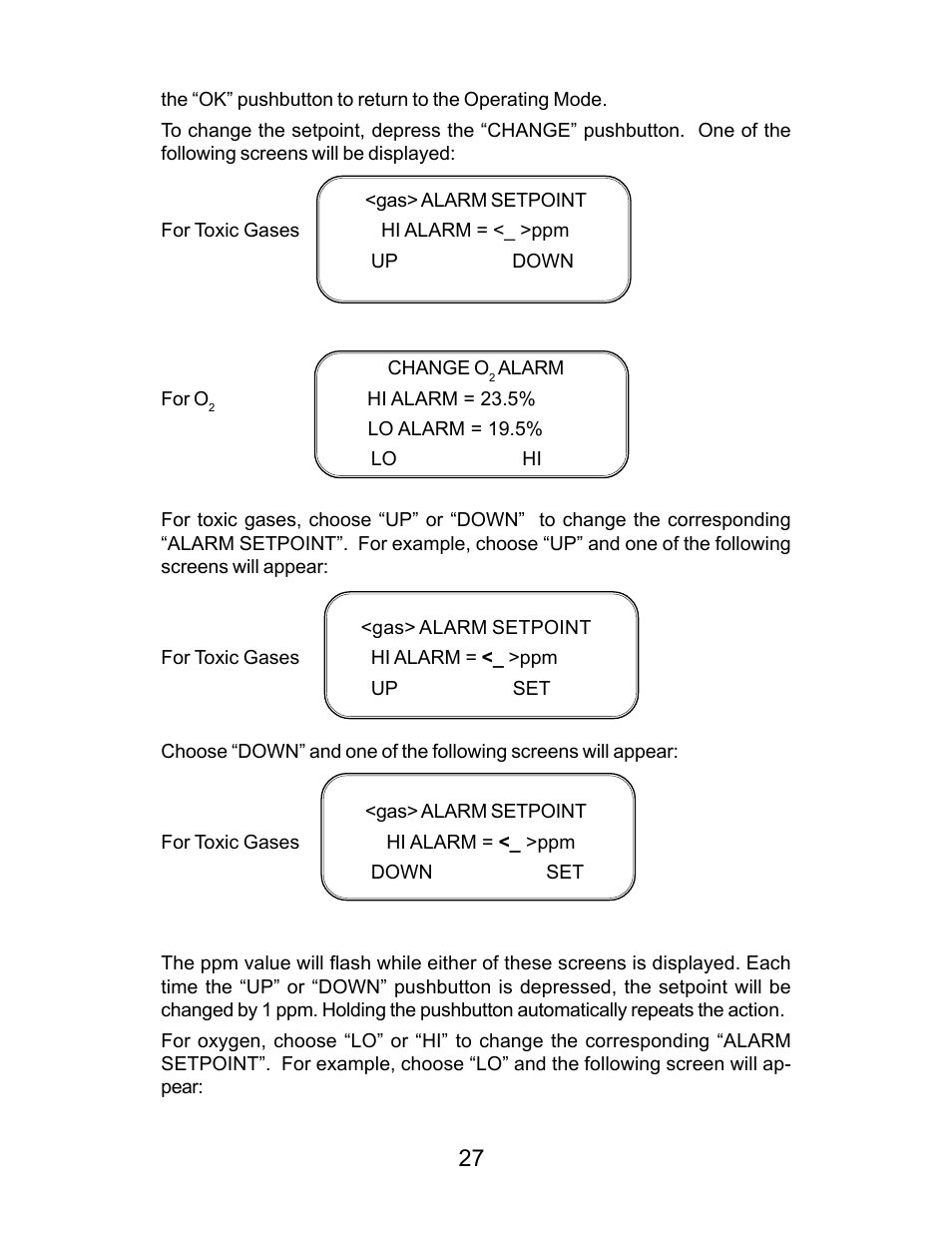 Energizer PORTABLE GAS DETECTION INSTRUMENT User Manual | Page 27 / 50