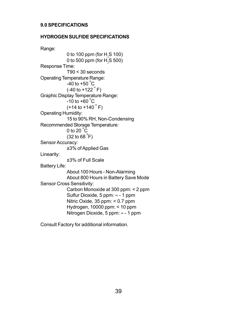 Energizer PORTABLE GAS DETECTION INSTRUMENT User Manual | Page 39 / 50