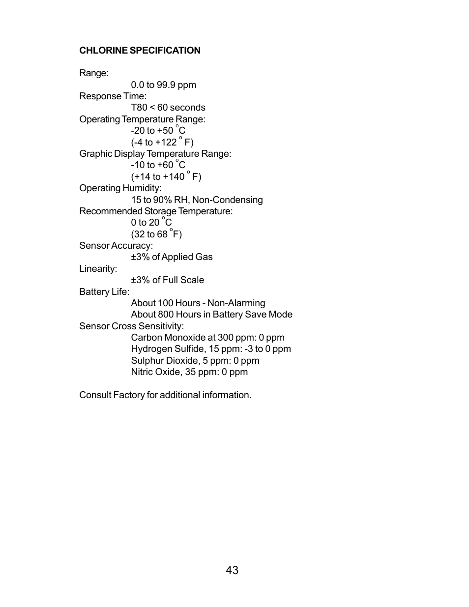 Energizer PORTABLE GAS DETECTION INSTRUMENT User Manual | Page 43 / 50