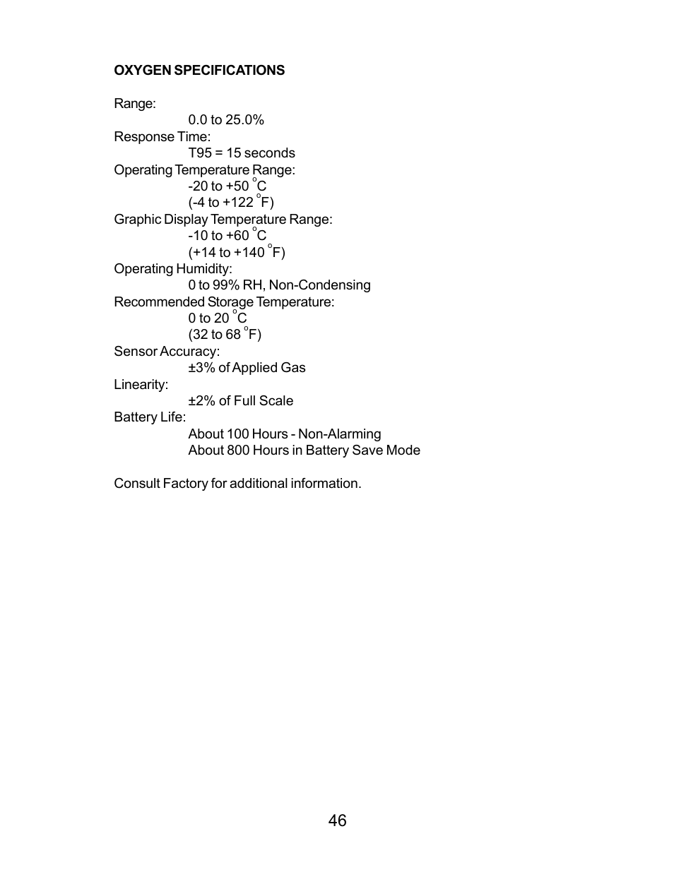 Energizer PORTABLE GAS DETECTION INSTRUMENT User Manual | Page 46 / 50