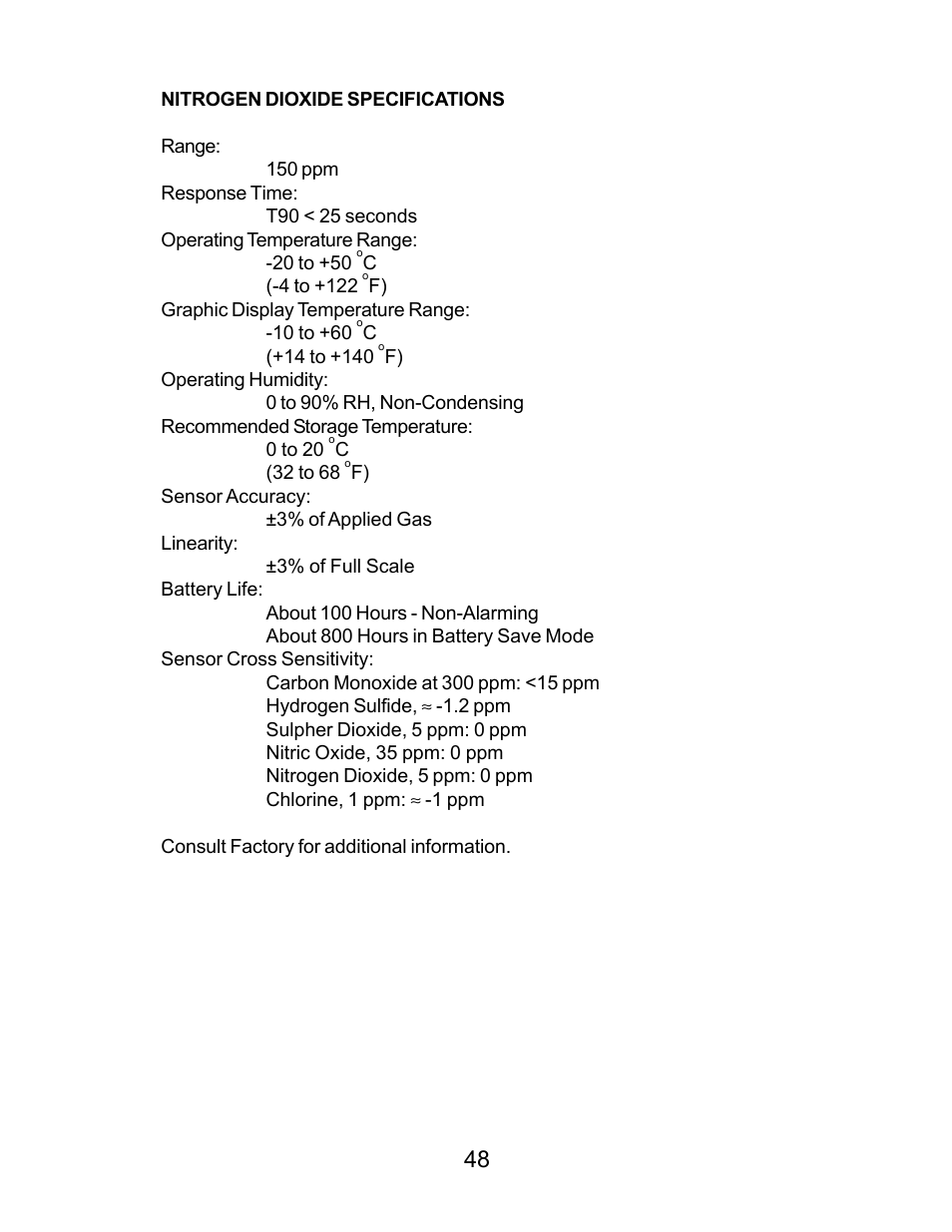 Energizer PORTABLE GAS DETECTION INSTRUMENT User Manual | Page 48 / 50