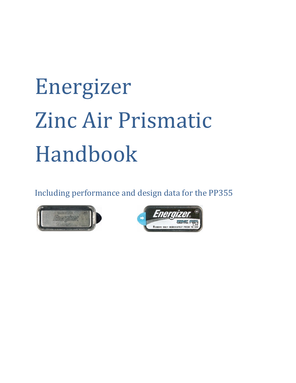 Energizer PP355 User Manual | 17 pages