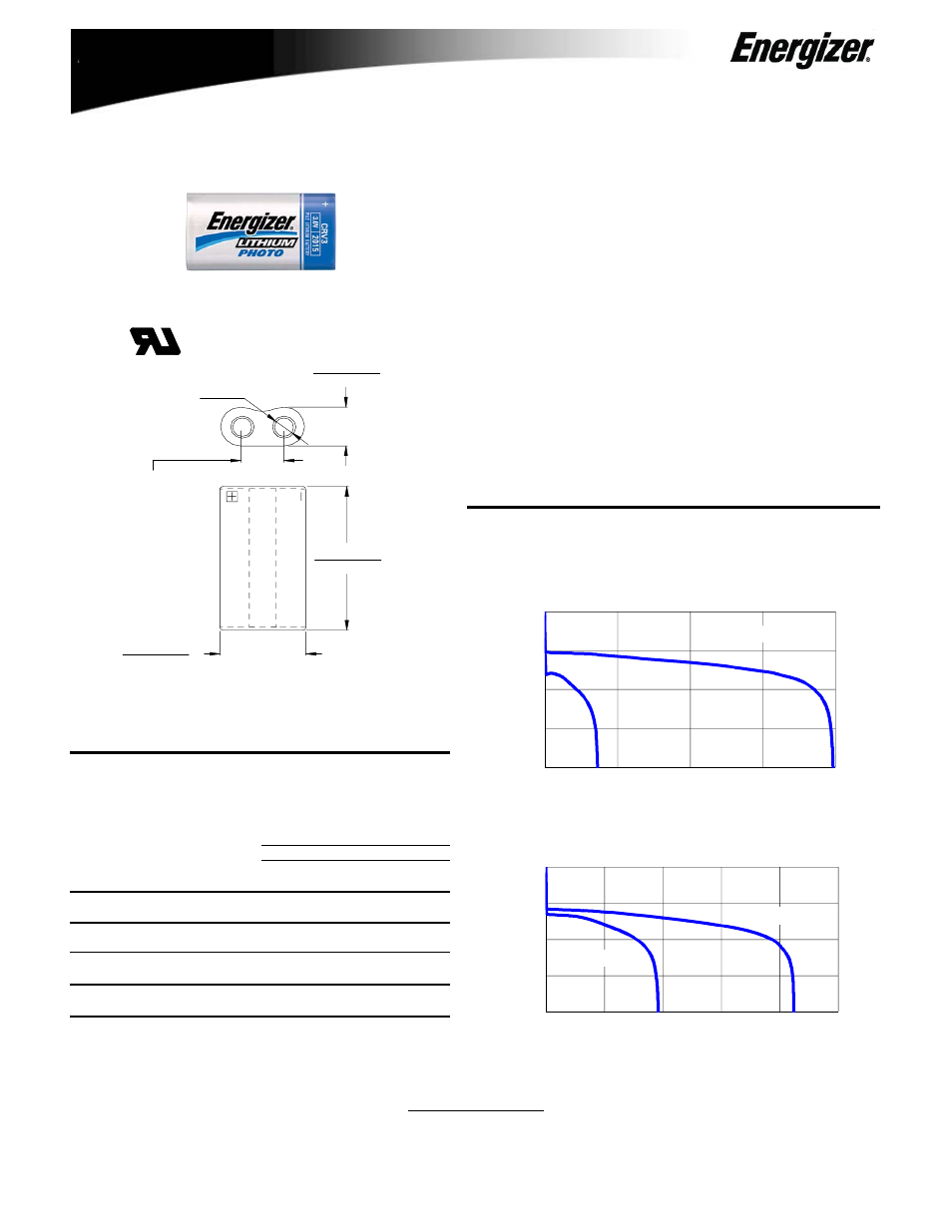 Energizer e2 Photo ELCRV3 User Manual | 1 page