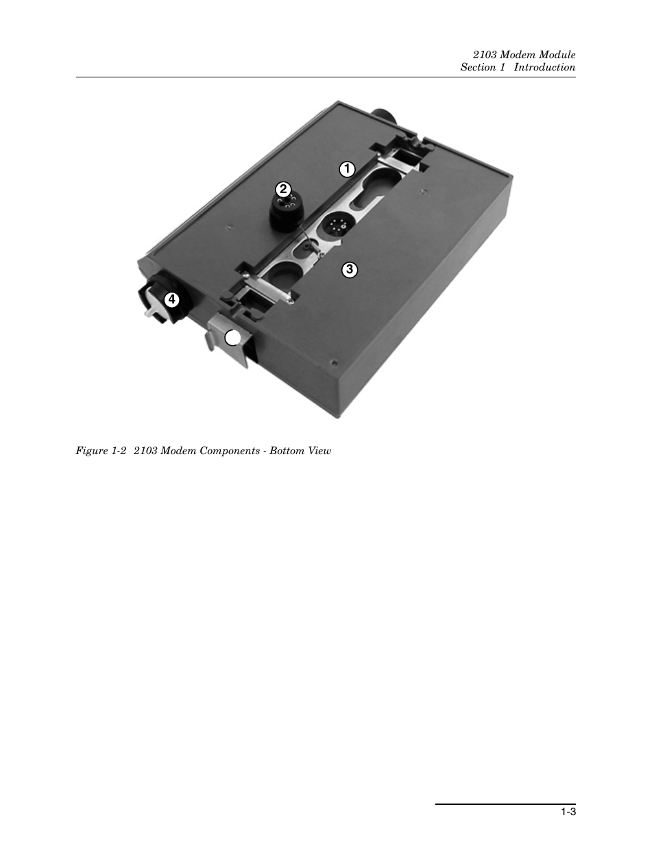 2 2103 modem components - bottom view -3, 2 2103 modem module components - bottom view -3 | Energizer 2103G User Manual | Page 11 / 86