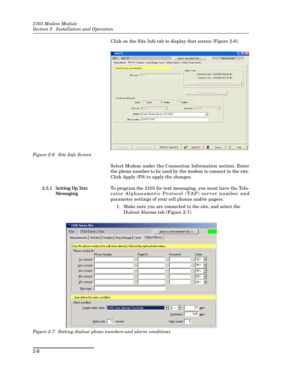 1 setting up text messaging, 1 setting up text messaging -8 | Energizer 2103G User Manual | Page 24 / 86