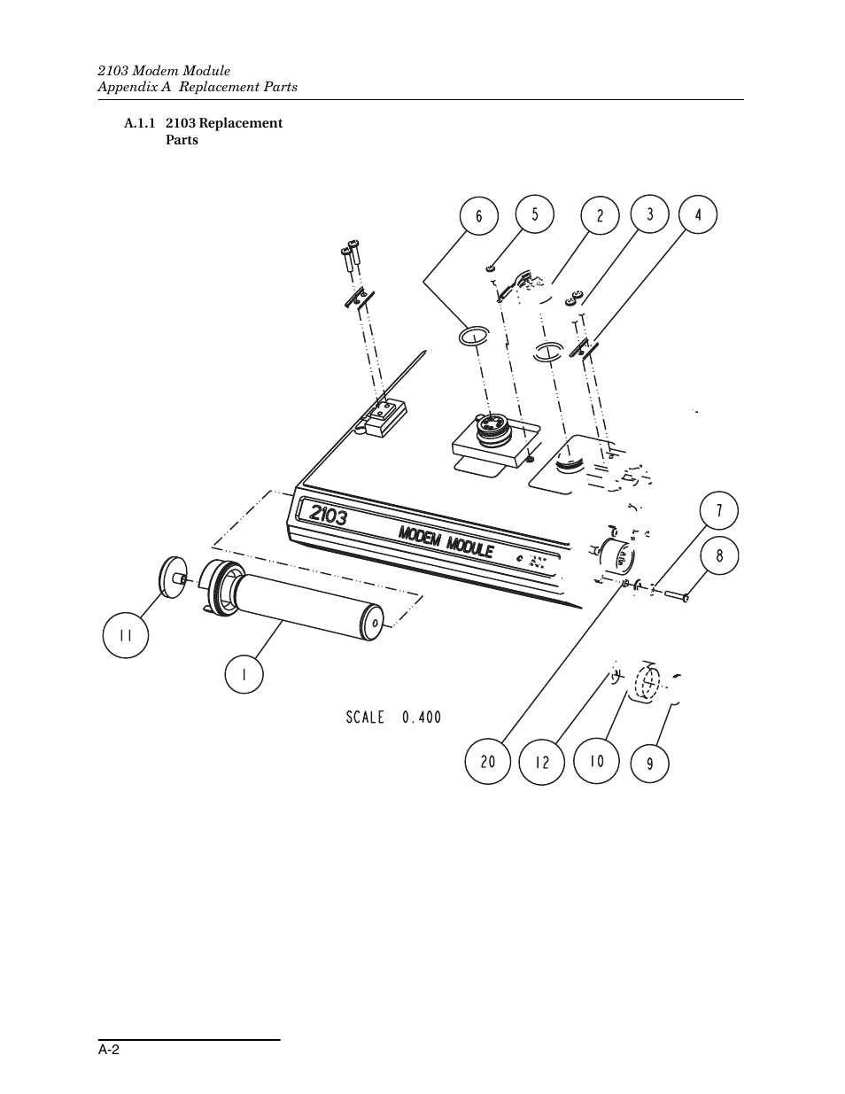 A.1.1 2103 replacement parts | Energizer 2103G User Manual | Page 56 / 86