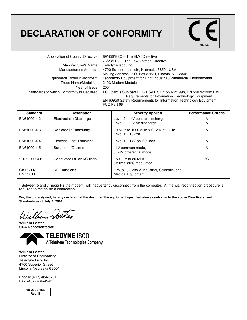Declaration of conformity | Energizer 2103G User Manual | Page 79 / 86