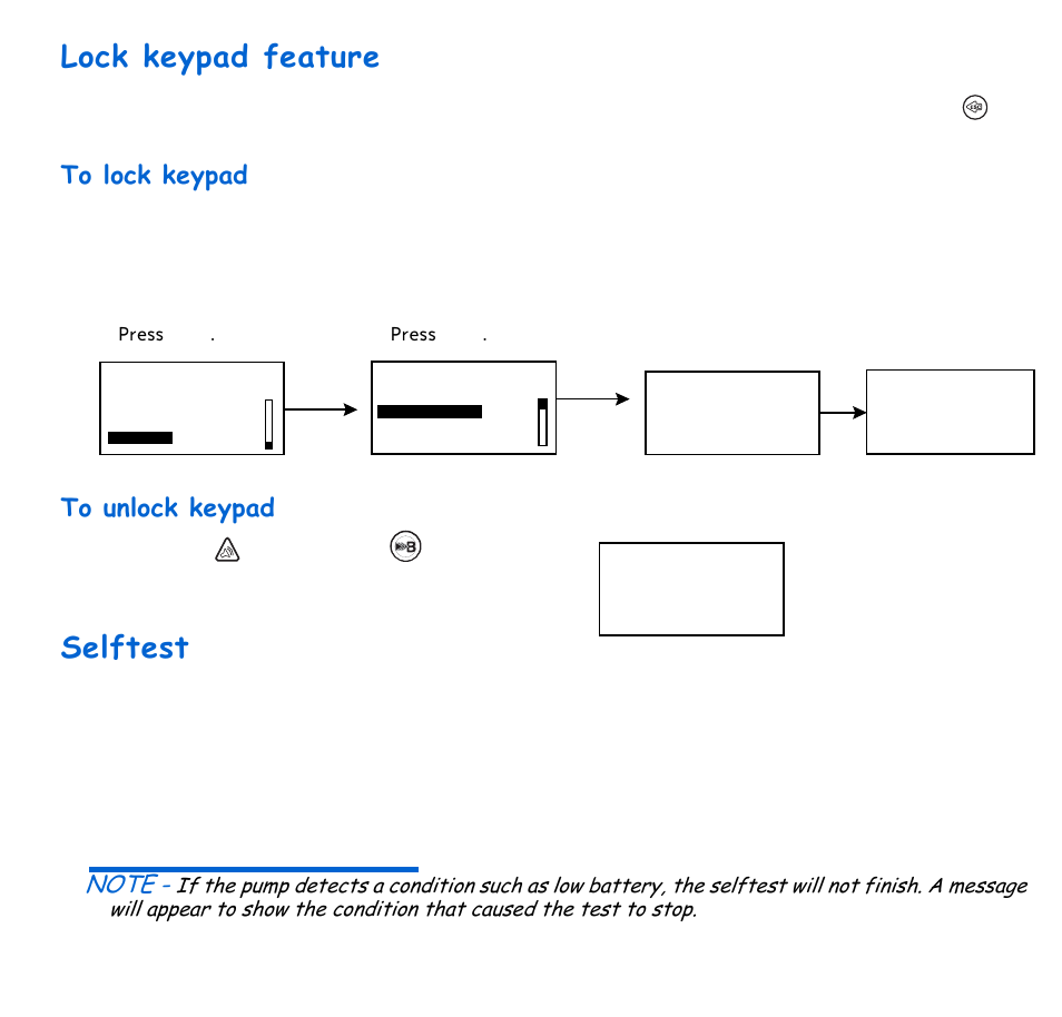 Lock keypad feature, To lock keypad, To unlock keypad | Selftest, To lock keypad to unlock keypad, Utilities 121 | Energizer 715 User Manual | Page 143 / 188