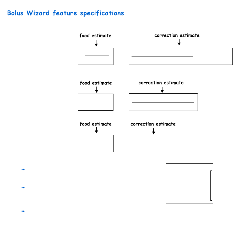 Bolus wizard feature specifications | Energizer 715 User Manual | Page 172 / 188