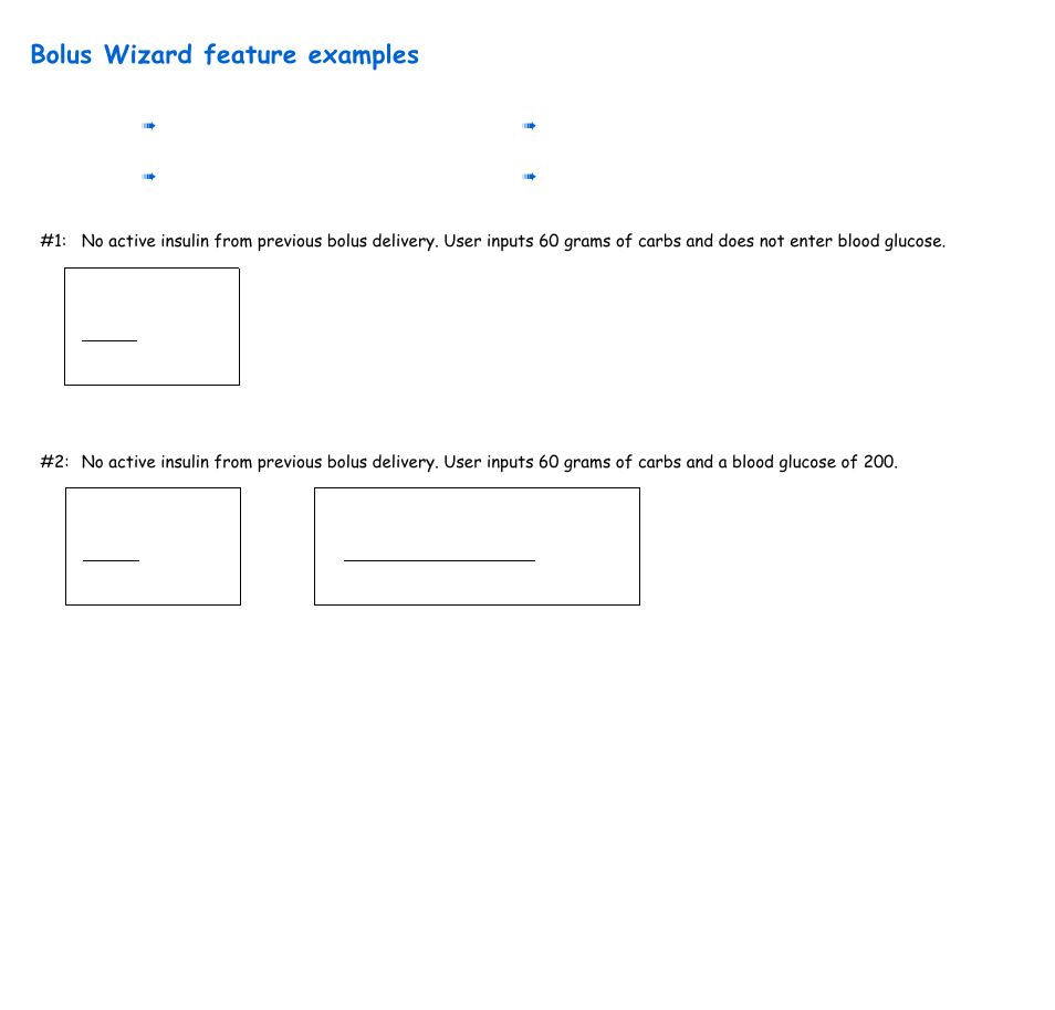 Bolus wizard feature examples | Energizer 715 User Manual | Page 174 / 188