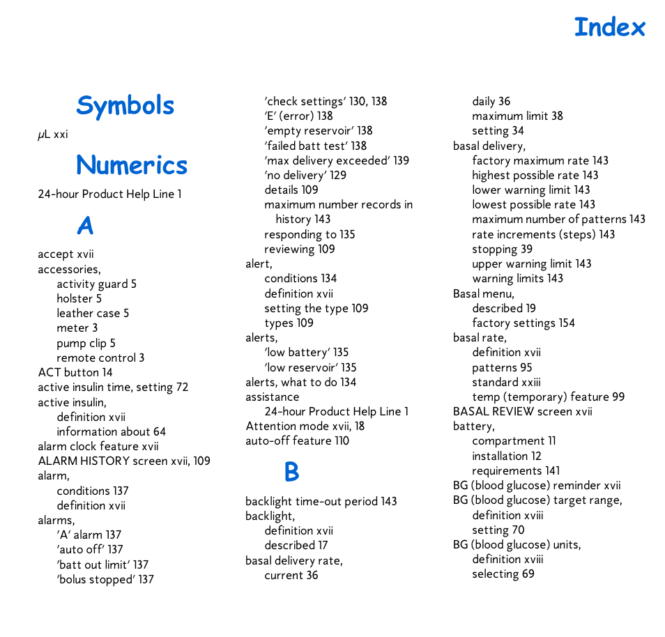 Index, Index symbols, Numerics | Energizer 715 User Manual | Page 181 / 188