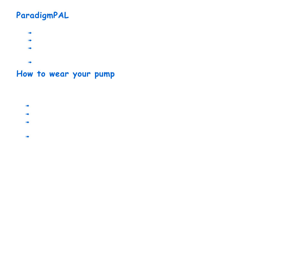 Paradigmpal, How to wear your pump, Paradigmpal how to wear your pump | Energizer 715 User Manual | Page 27 / 188