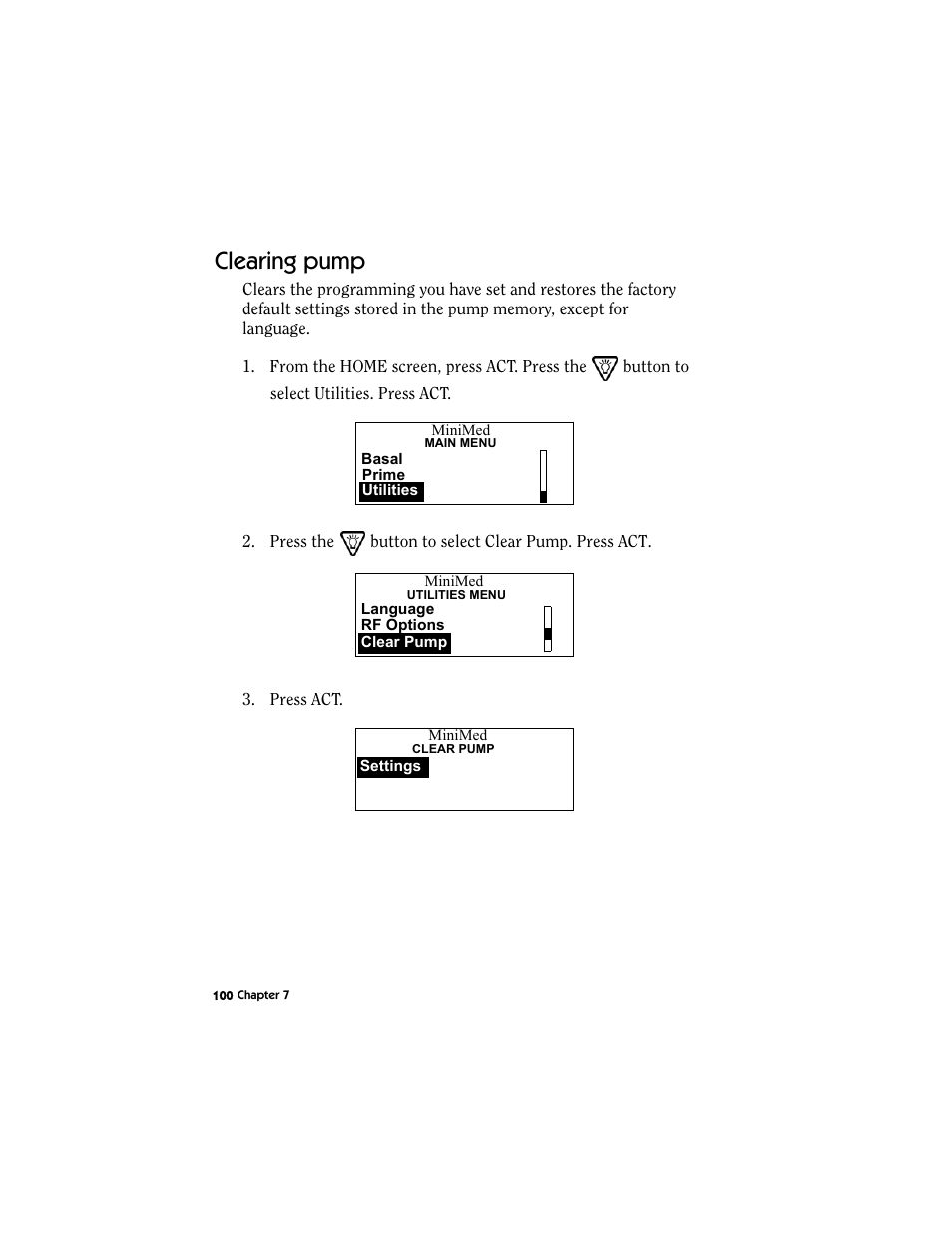 Clearing pump | Energizer MMT-511 User Manual | Page 112 / 170