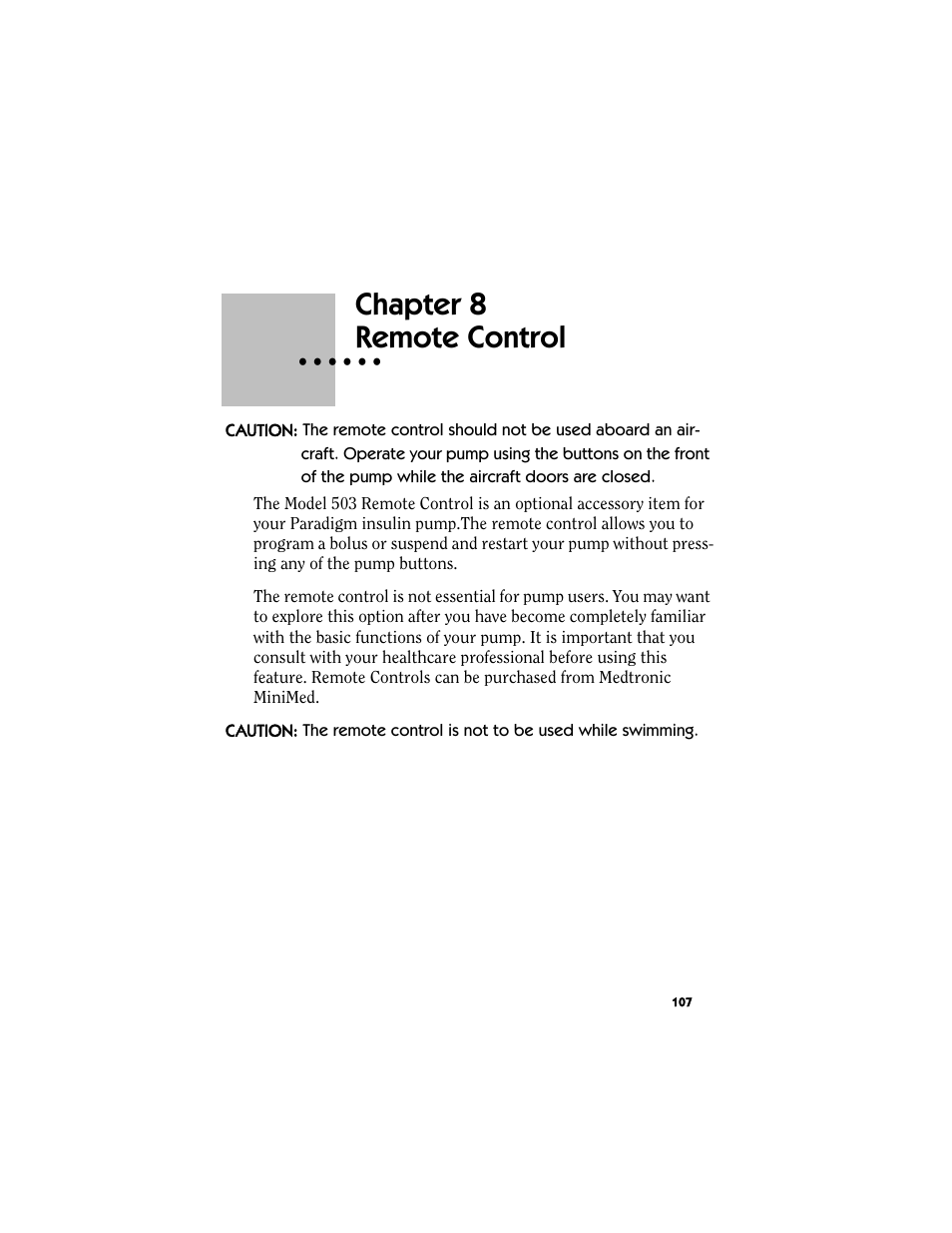 Chapter 8: remote control, Chapter 8, Remote control | Energizer MMT-511 User Manual | Page 119 / 170