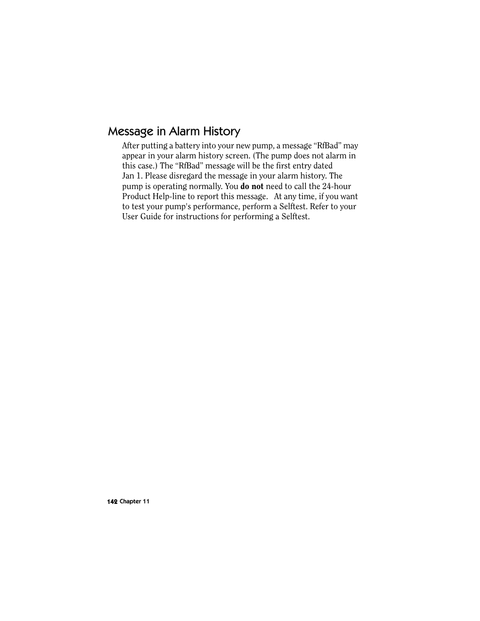 Message in alarm history | Energizer MMT-511 User Manual | Page 154 / 170