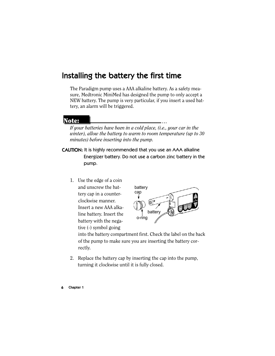 Installing the battery the first time | Energizer MMT-511 User Manual | Page 18 / 170