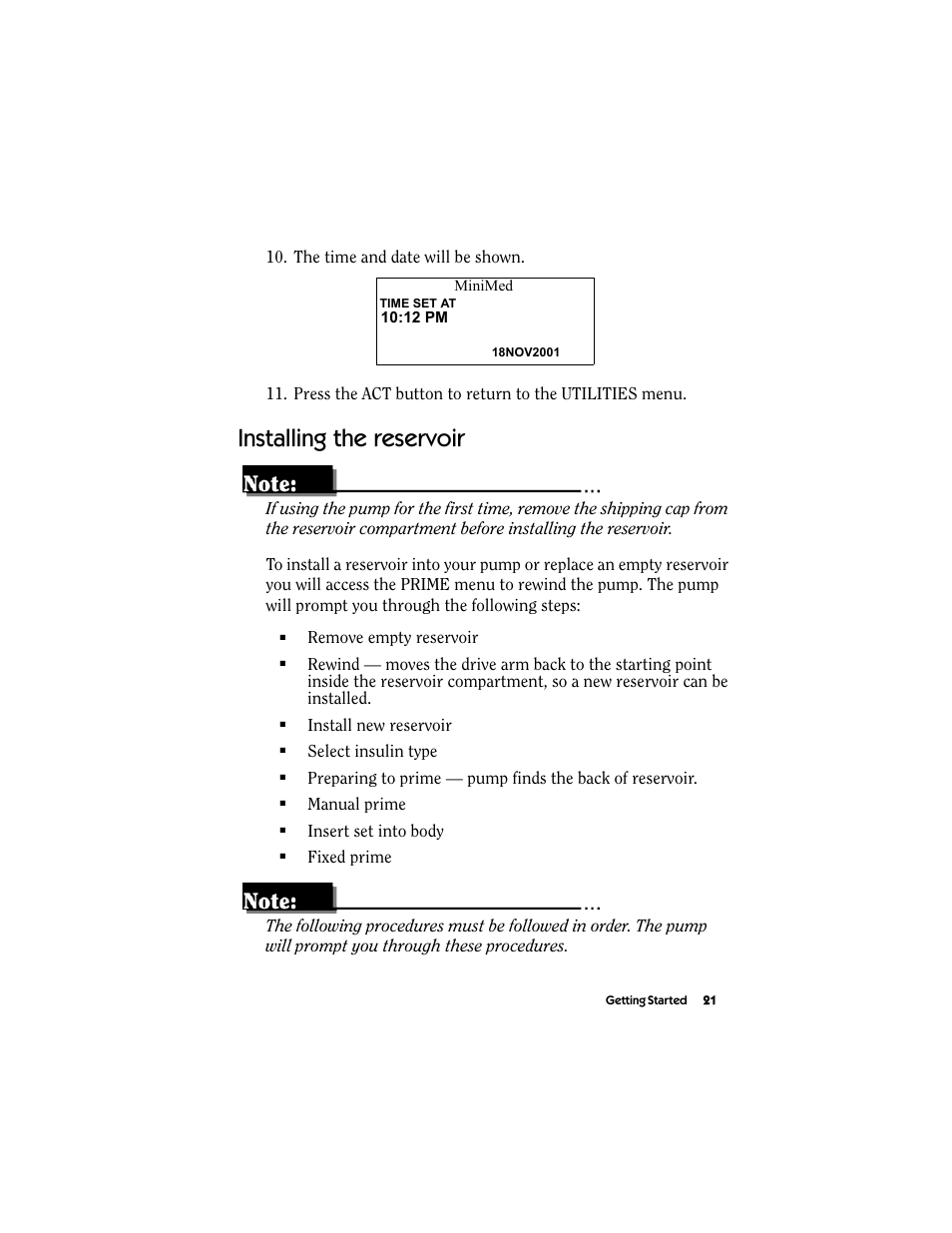 Installing the reservoir | Energizer MMT-511 User Manual | Page 33 / 170