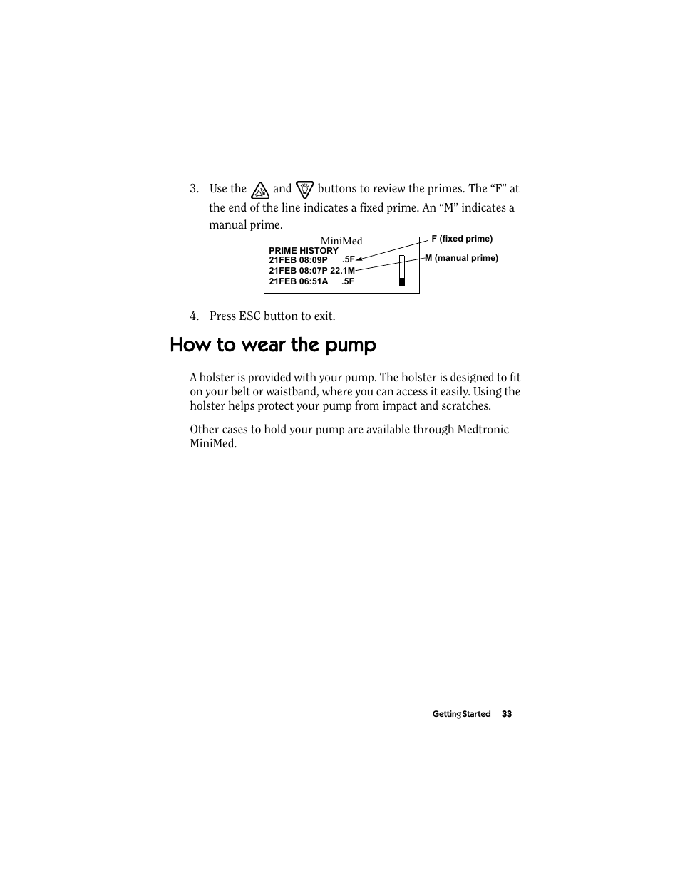 How to wear the pump | Energizer MMT-511 User Manual | Page 45 / 170
