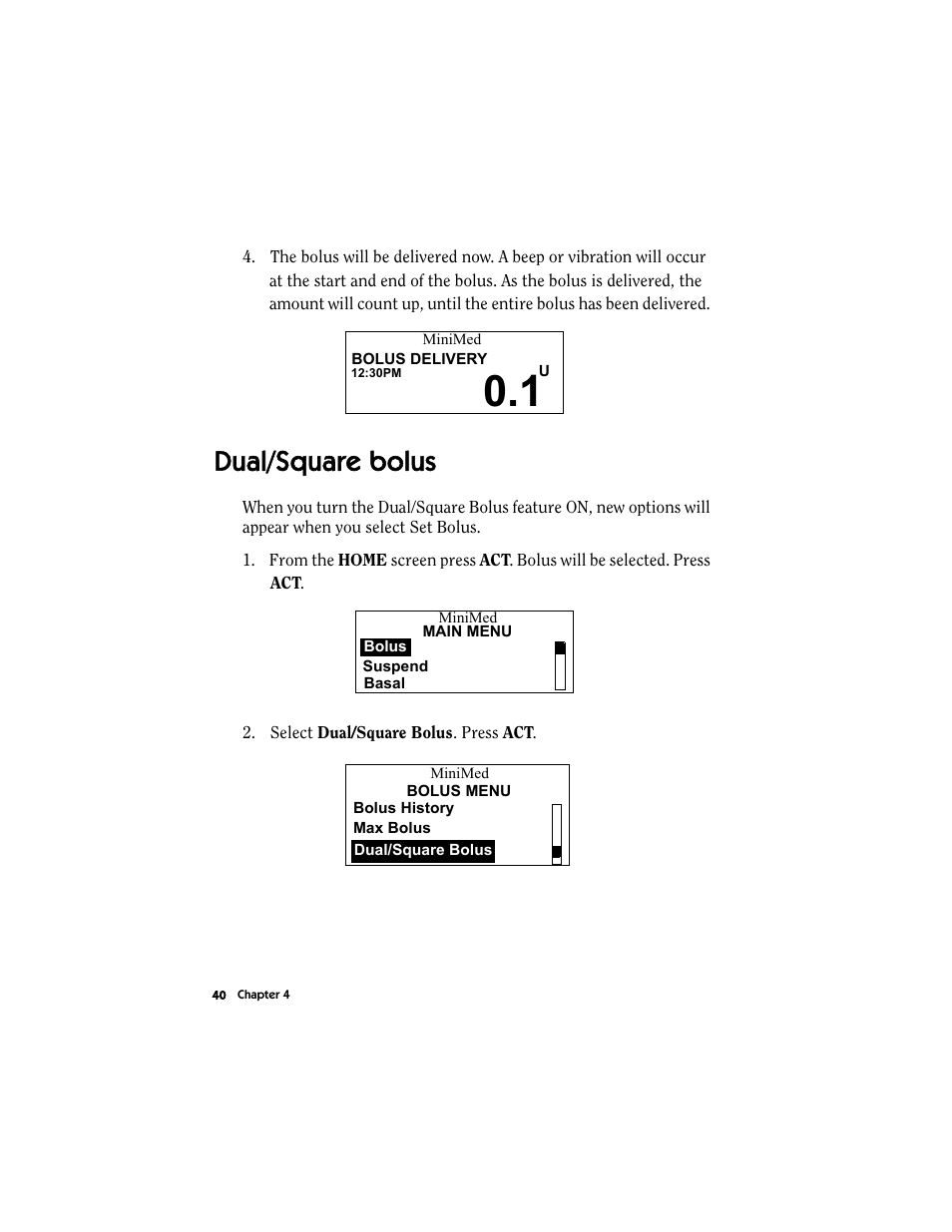 Dual/square bolus | Energizer MMT-511 User Manual | Page 52 / 170