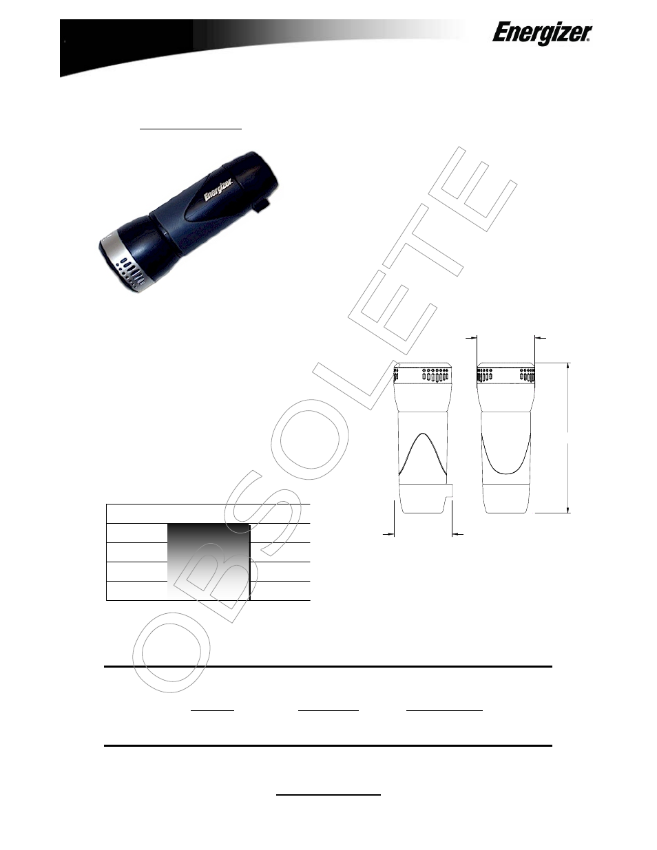 Energizer LED4AAA1 User Manual | 1 page