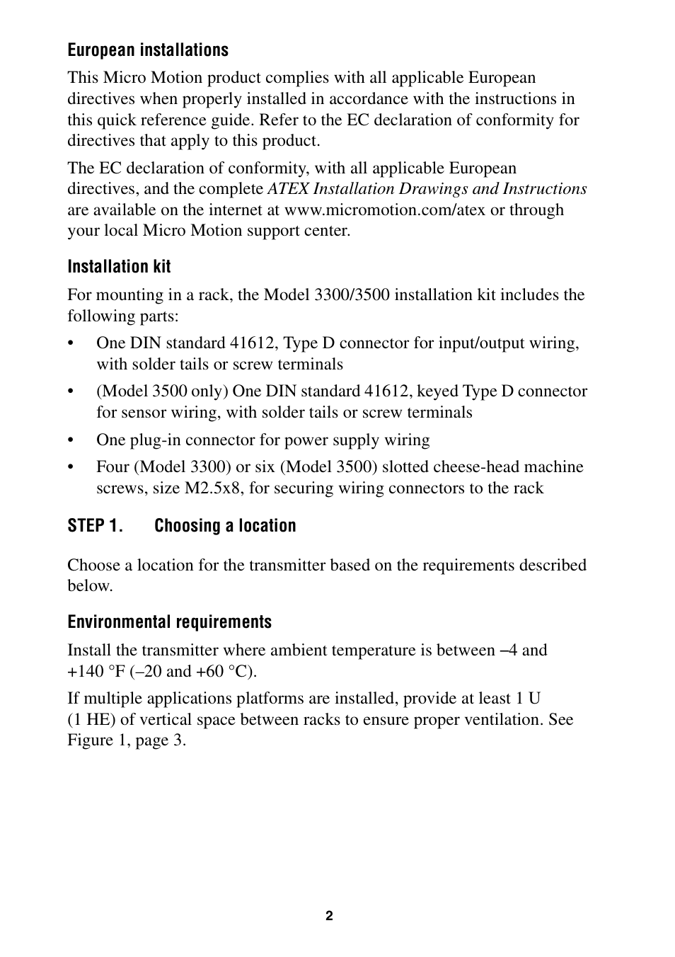 Emerson Process Management Micro Motion 3500 Transmitter User Manual | Page 3 / 12