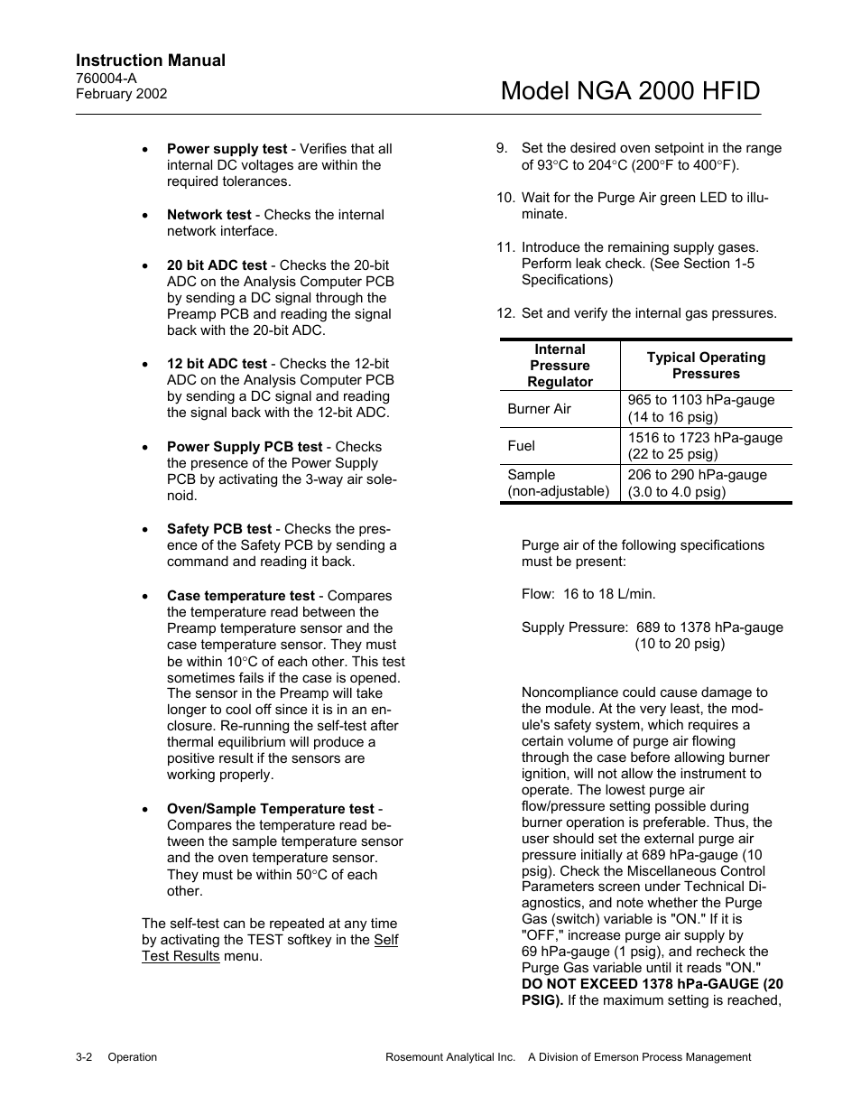 Model nga 2000 hfid | Emerson Process Management 760004-A User Manual | Page 32 / 118