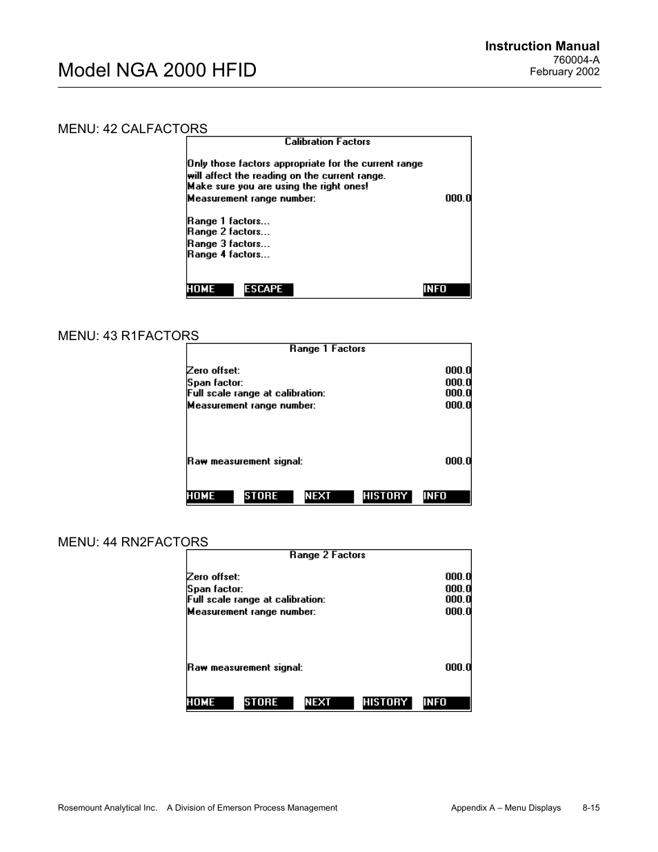 Model nga 2000 hfid | Emerson Process Management 760004-A User Manual | Page 89 / 118