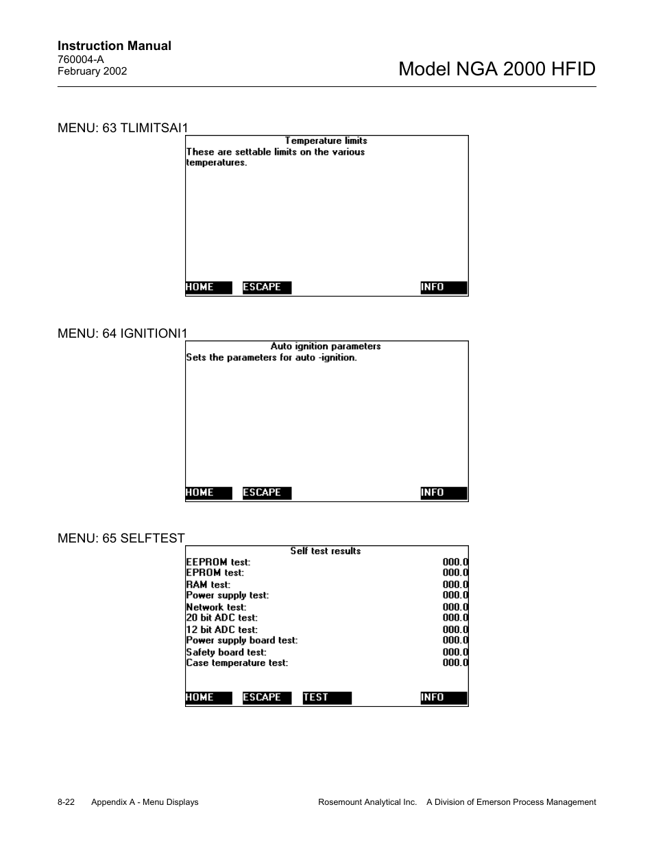 Model nga 2000 hfid | Emerson Process Management 760004-A User Manual | Page 96 / 118