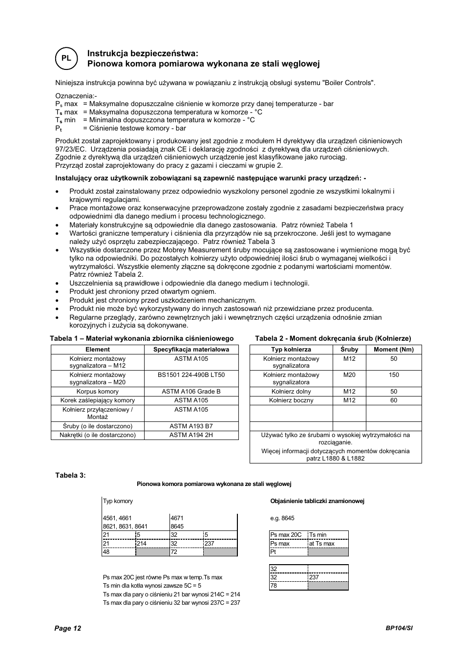 Emerson Process Management BP104 User Manual | Page 12 / 16