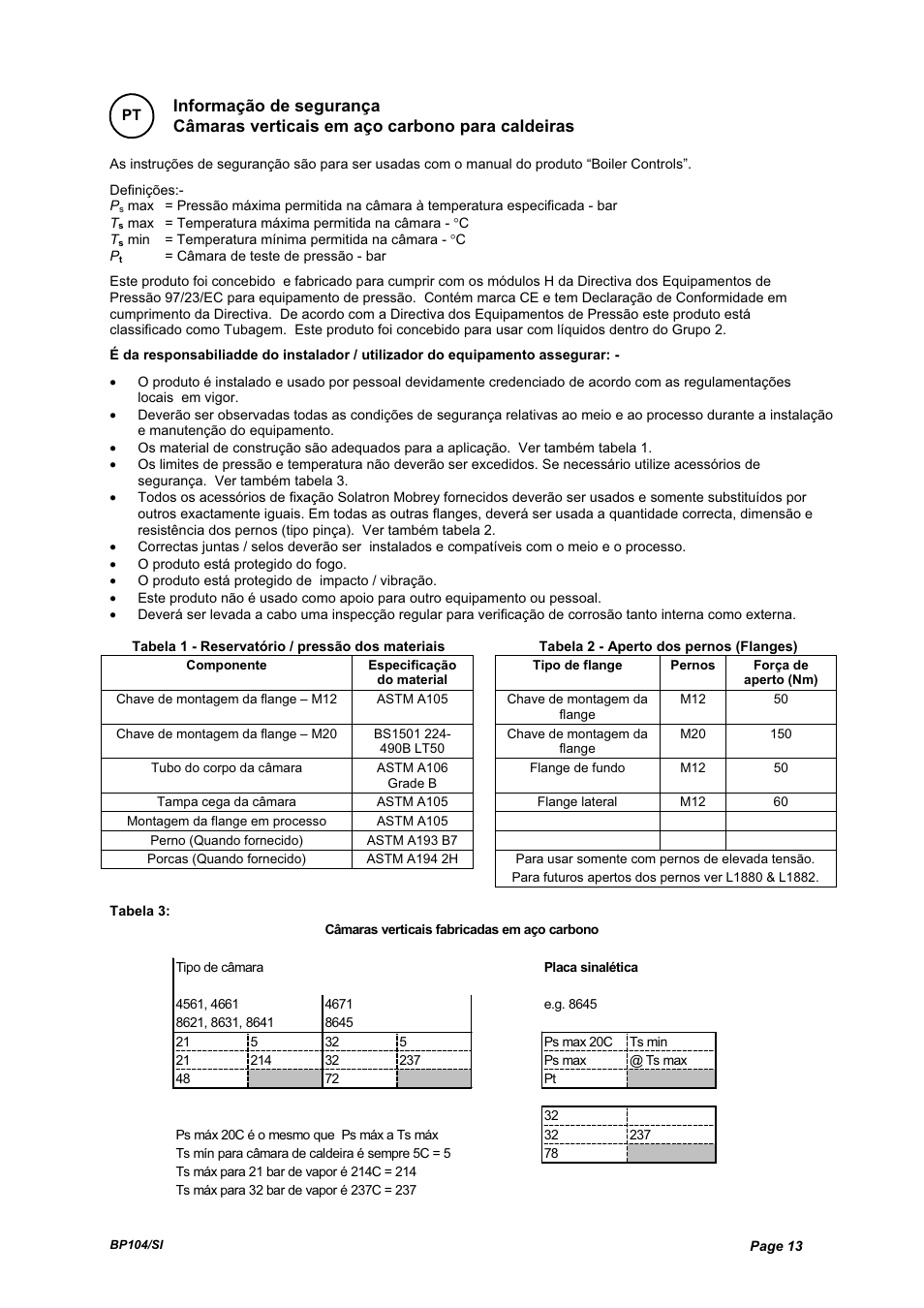 Emerson Process Management BP104 User Manual | Page 13 / 16