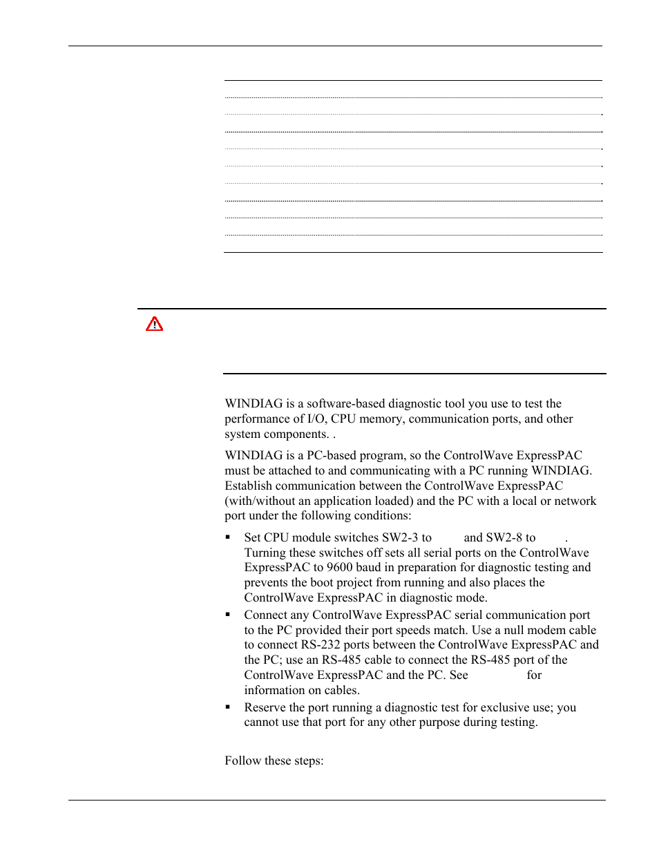 3 windiag diagnostic utility, Windiag diagnostic utility -11, Windiag diagnostic utility | Emerson Process Management Bristol ControlWave ExpressPAC User Manual | Page 79 / 96