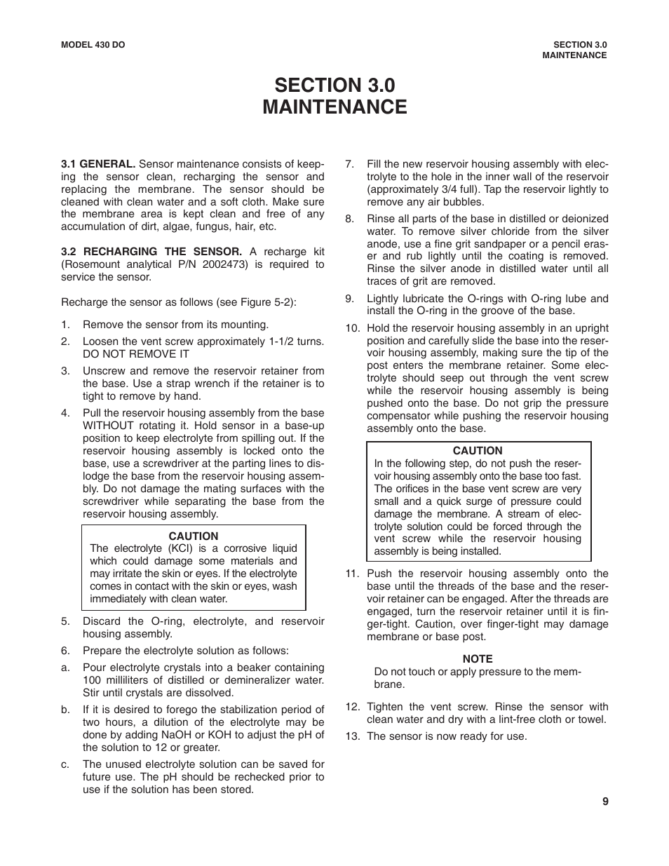 Emerson Process Management 430 DO User Manual | Page 13 / 24