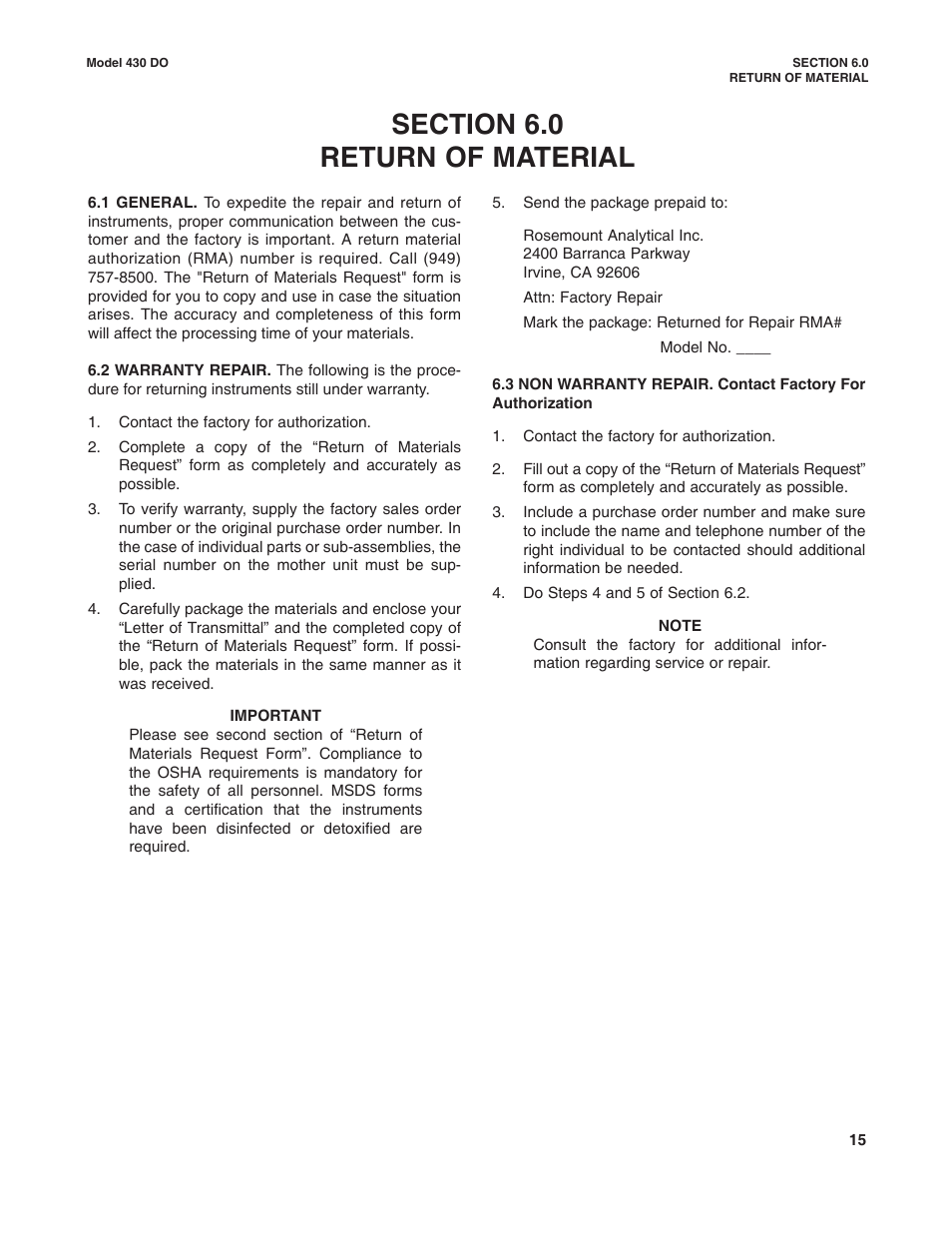 Emerson Process Management 430 DO User Manual | Page 19 / 24