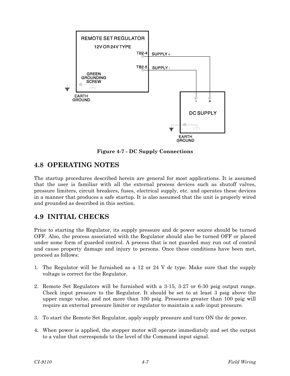 9 initial checks | Emerson Process Management Bristol Series 9110 User Manual | Page 39 / 74
