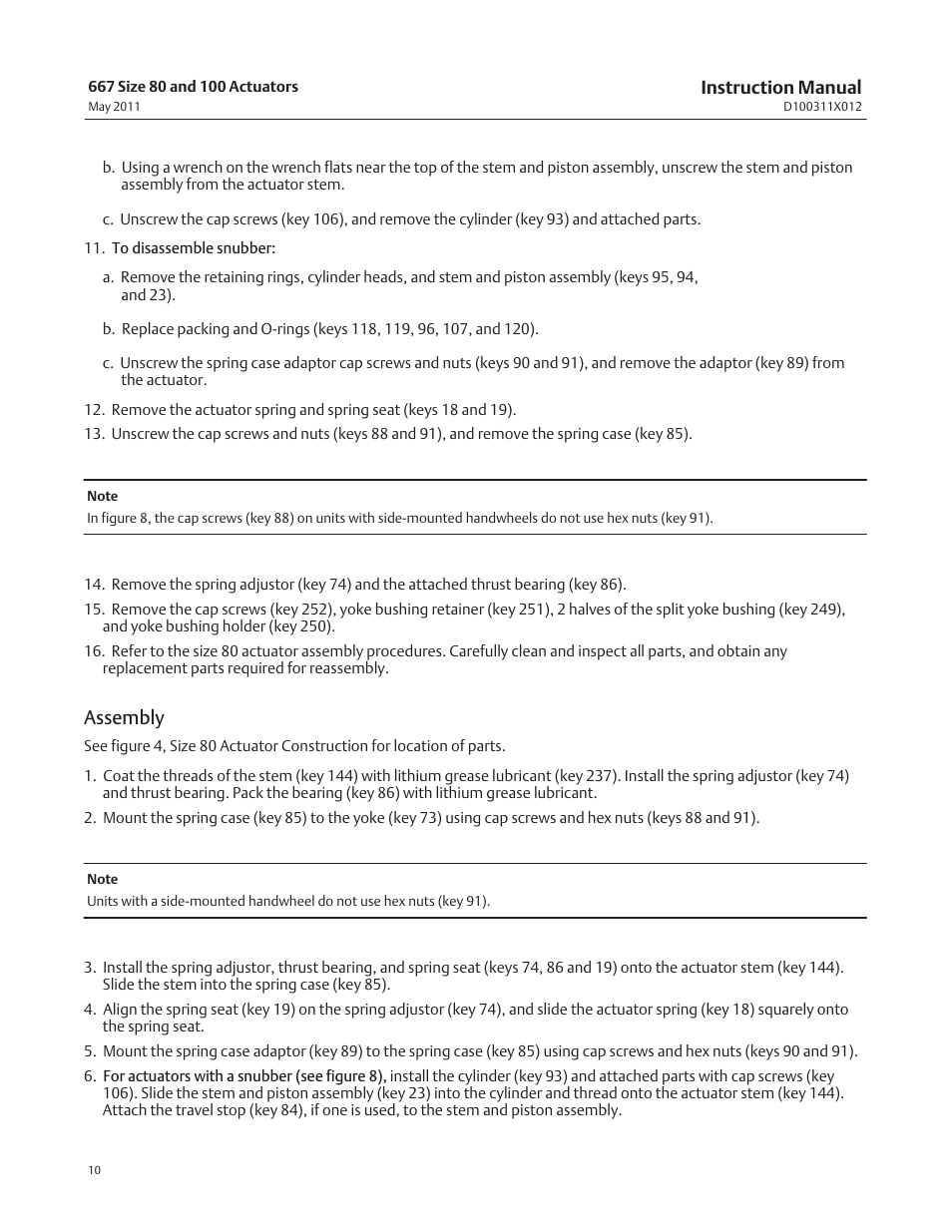 Assembly | Emerson Process Management 667 User Manual | Page 10 / 28