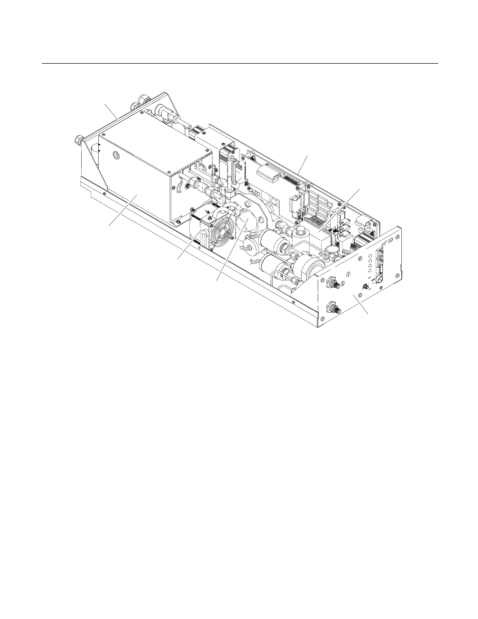 2 locations of major assemblies of the hfid, Model nga2000 hfid, Instruction manual | Emerson Process Management ROSEMOUNT NGA2000 HFID User Manual | Page 40 / 76