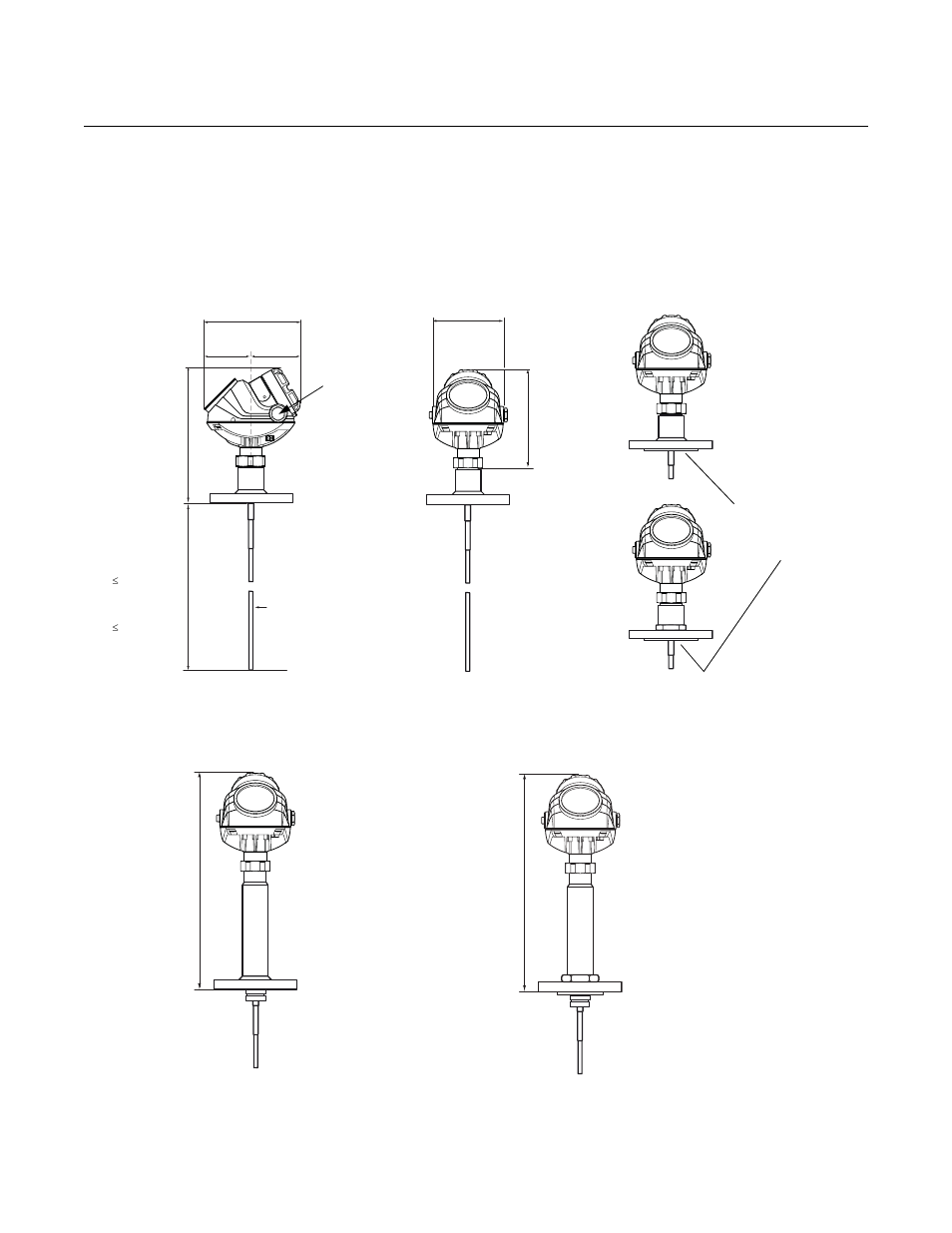 Rosemount 5300 series, Reference manual, Dimensional drawings | Emerson Process Management ROSEMOUNT 5300 User Manual | Page 193 / 324