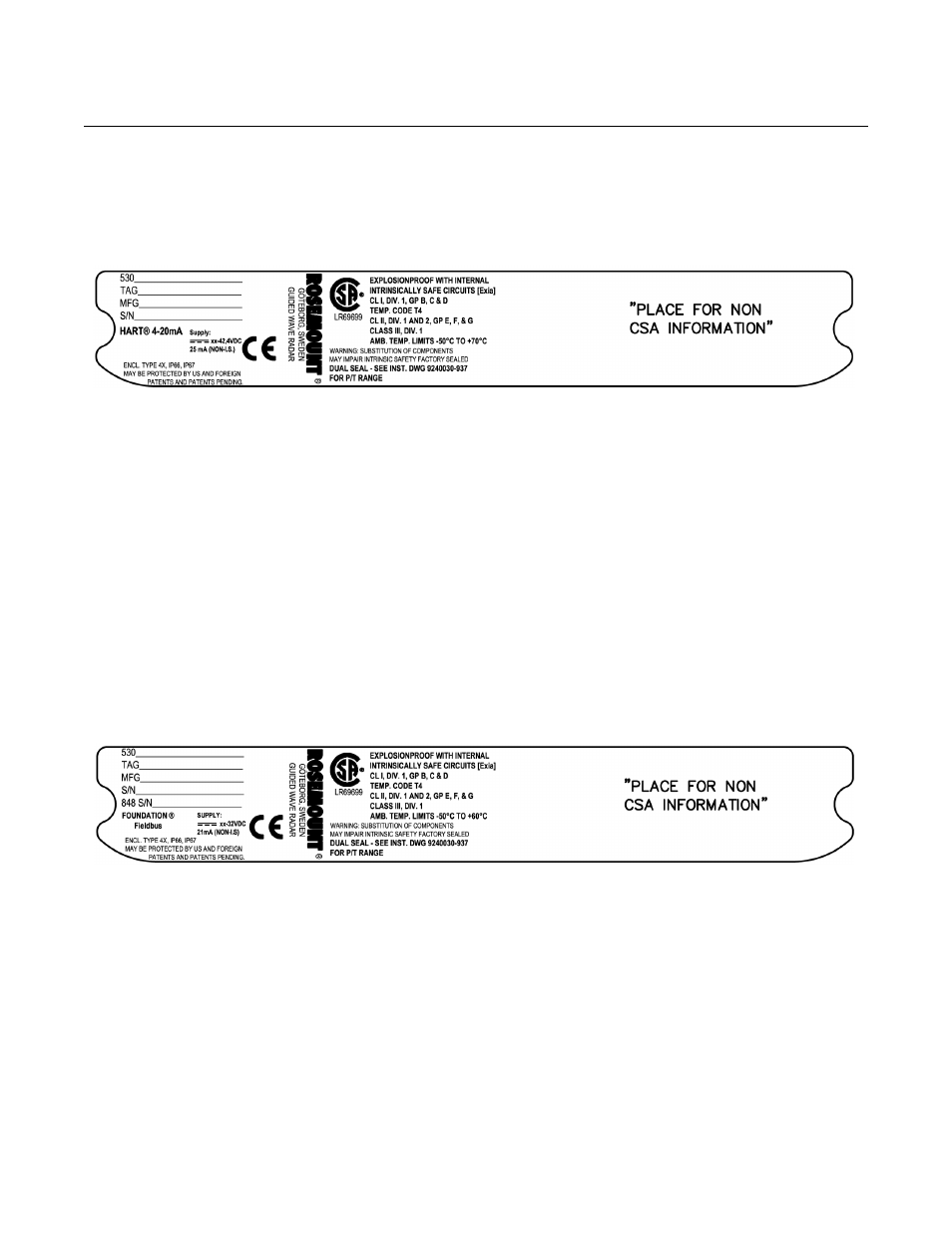 Rosemount 5300 series | Emerson Process Management ROSEMOUNT 5300 User Manual | Page 238 / 324