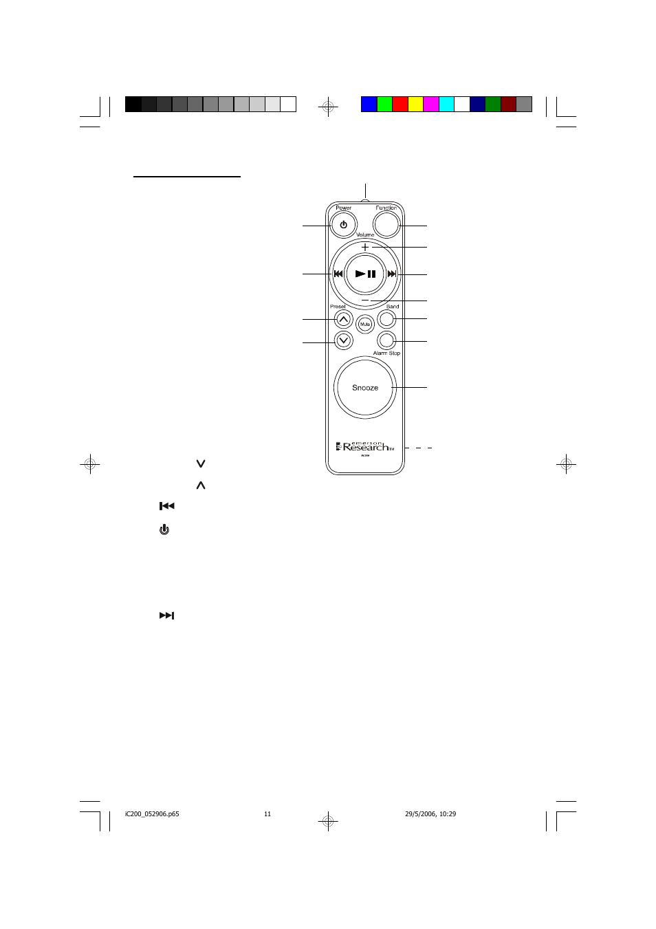 Remote control | Emerson Process Management ITONE IC200 User Manual | Page 12 / 47