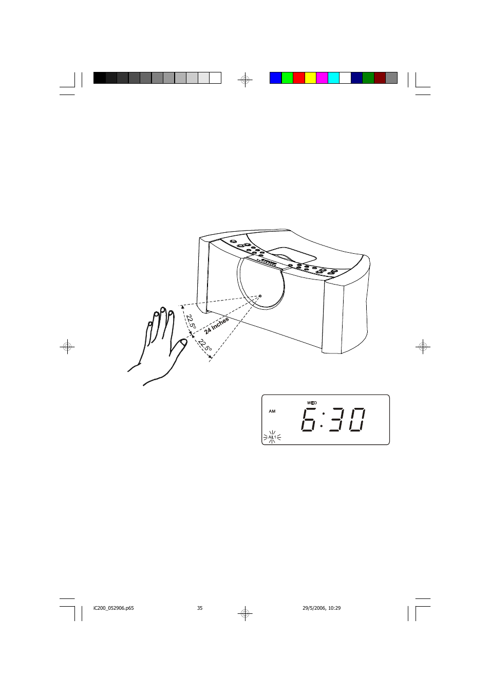 Snooze alarm / “touchless” snooze | Emerson Process Management ITONE IC200 User Manual | Page 36 / 47