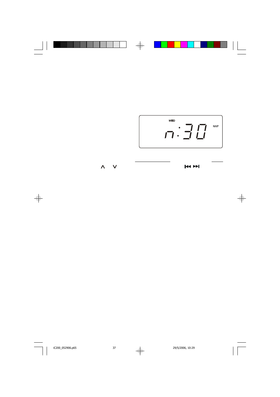 Nap timer (buzzer alarm only), Dimmer control | Emerson Process Management ITONE IC200 User Manual | Page 38 / 47