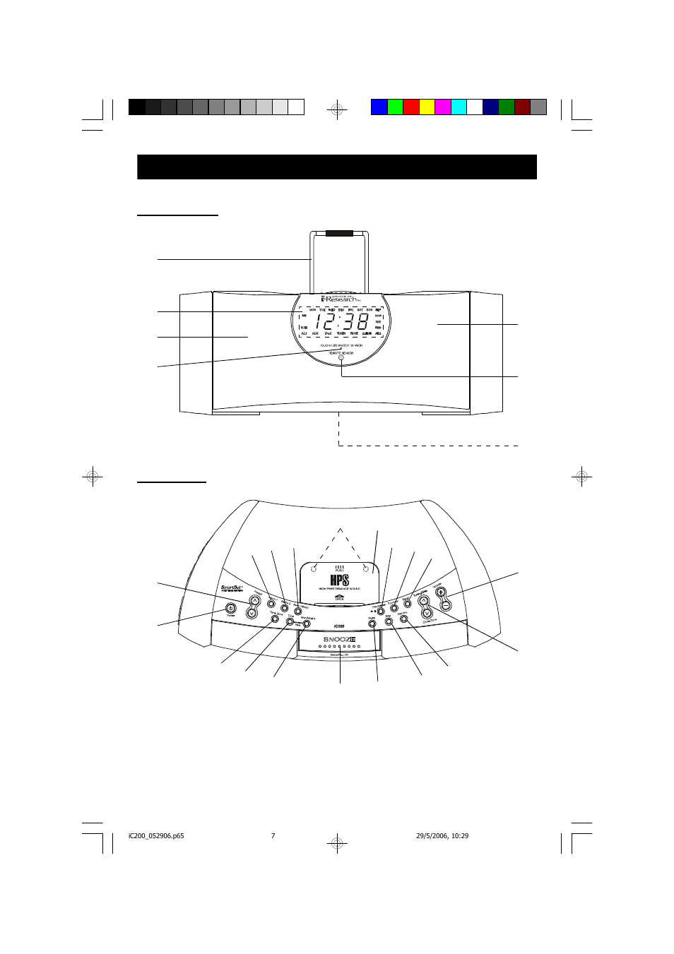 Front panel top panel | Emerson Process Management ITONE IC200 User Manual | Page 8 / 47