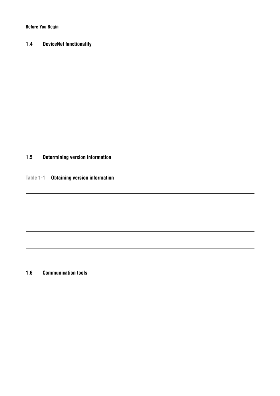 4 devicenet functionality, 5 determining version information, 6 communication tools | Devicenet functionality, Determining version information, Communication tools | Emerson Process Management MICRO MOTION 2400S User Manual | Page 10 / 188