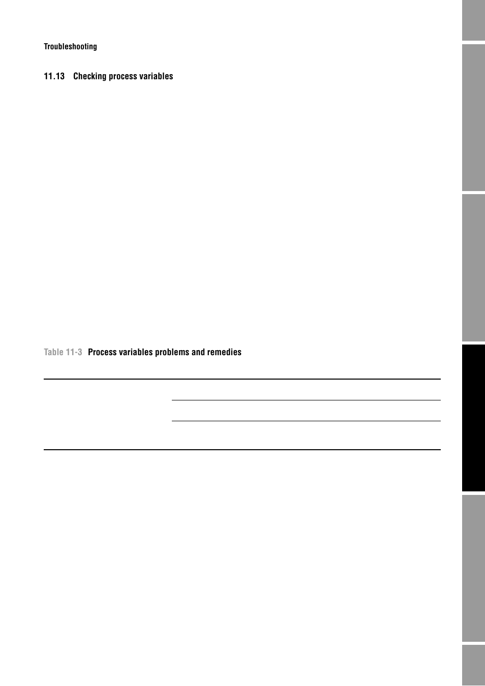 13 checking process variables, Checking process variables, See section 11.13 | Section 11.13 | Emerson Process Management MICRO MOTION 2400S User Manual | Page 127 / 188