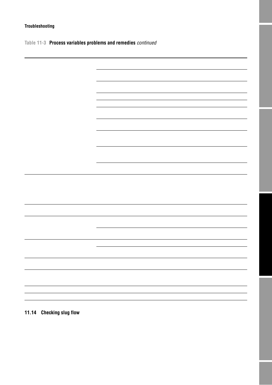 14 checking slug flow, Checking slug flow, Section 11.14 | E section 11.14 | Emerson Process Management MICRO MOTION 2400S User Manual | Page 129 / 188