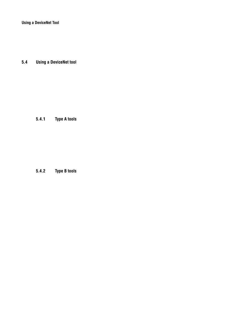 4 using a devicenet tool, 1 type a tools, 2 type b tools | Using a devicenet tool 5.4.1, Type a tools, Type b tools | Emerson Process Management MICRO MOTION 2400S User Manual | Page 30 / 188