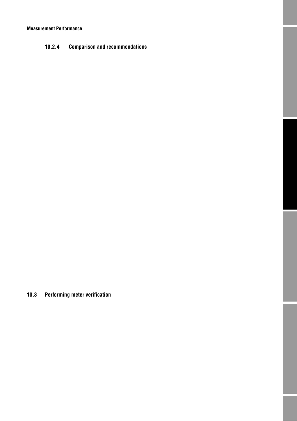 4 comparison and recommendations, 3 performing meter verification, Comparison and recommendations | Performing meter verification, Section 10.3, Before | Emerson Process Management MICRO MOTION 2400S User Manual | Page 99 / 188