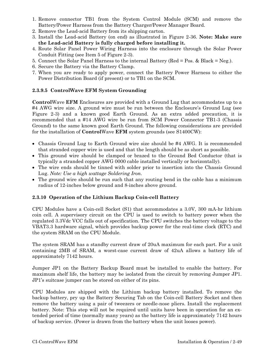 Emerson Process Management ControlWave EFM 3808 User Manual | Page 101 / 306