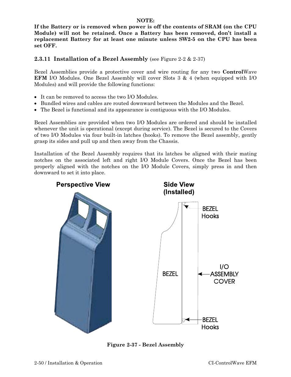 Emerson Process Management ControlWave EFM 3808 User Manual | Page 102 / 306