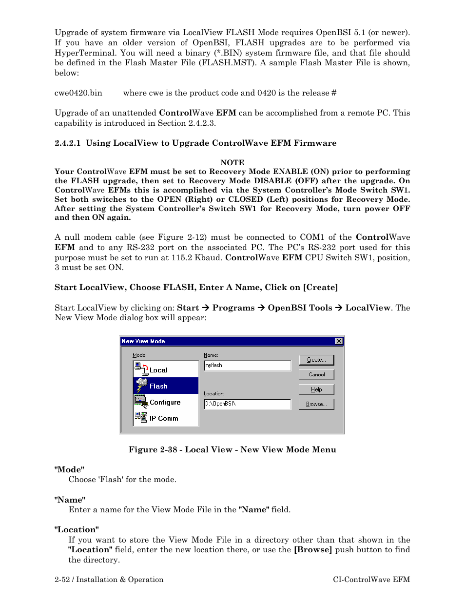 Emerson Process Management ControlWave EFM 3808 User Manual | Page 104 / 306